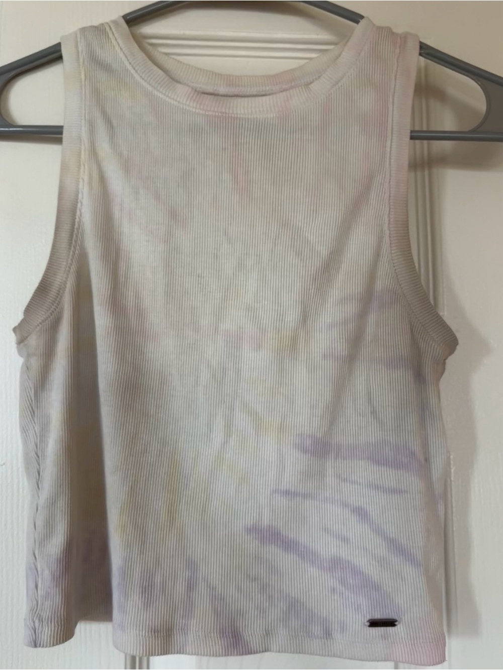 Hollister Pastel Tie-Dye Ribbed Tank Top